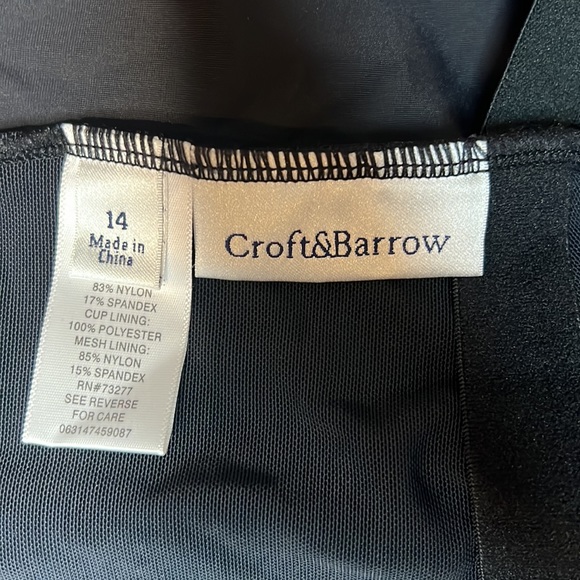 Croft and Barrow Ruched Slimming One Piece Swimsuit - Picture 10 of 10